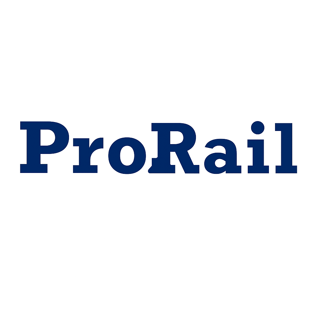 Home prorail logo in minimalist design